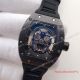 2017 Copy Richard Mille RM 052 Watch Black plated Blue Skull Rubber (3)_th.jpg